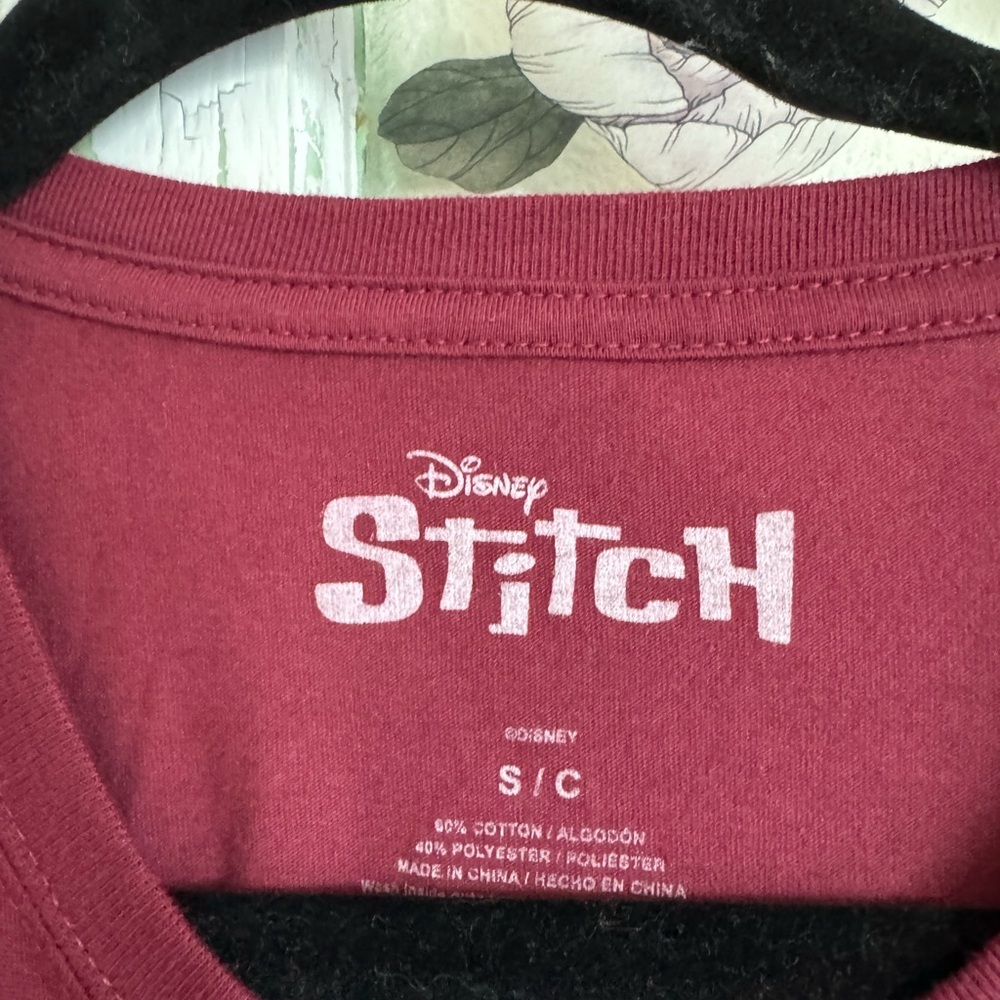 Disney Stitch Graphic T Shirt Women’s Size Small Red Lilo and Stitch Tee - Picture 2 of 3